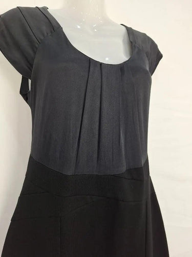 David Lawrence Pleat Detail Elegant Midi Dress Size 12 by SwapUp-Online Second Hand Store-Online Thrift Store