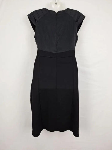 David Lawrence Pleat Detail Elegant Midi Dress Size 12 by SwapUp-Online Second Hand Store-Online Thrift Store