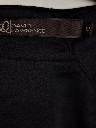 David Lawrence Pleat Detail Elegant Midi Dress Size 12 by SwapUp-Online Second Hand Store-Online Thrift Store