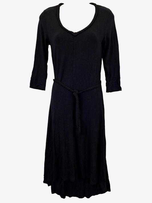 David Lawrence Rope Detail V Neck Midi Dress Size 8 by SwapUp-Online Second Hand Store-Online Thrift Store