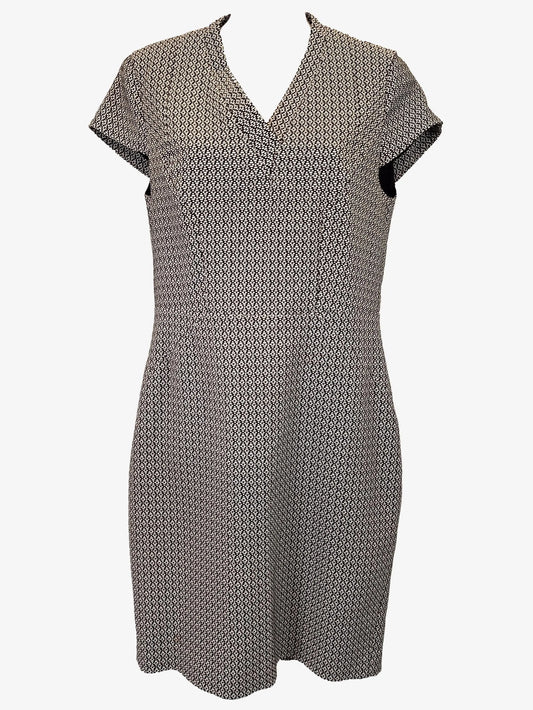 David Lawrence Smart V Neck Tailored Midi Dress Size 10 by SwapUp-Online Second Hand Store-Online Thrift Store