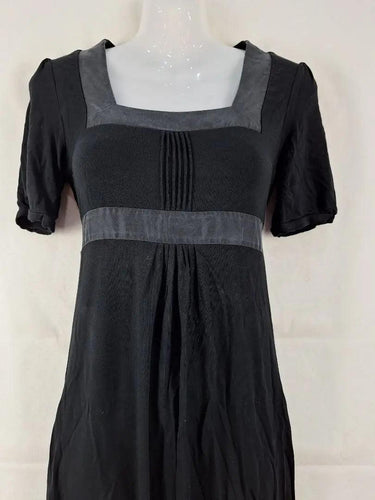Second-Hand - David Lawrence Square Neck Tie Back Casual Stretch Midi Dress Size XS - SwapUp