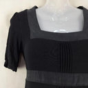 Second-Hand - David Lawrence Square Neck Tie Back Casual Stretch Midi Dress Size XS - SwapUp