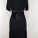 Second-Hand - David Lawrence Square Neck Tie Back Casual Stretch Midi Dress Size XS - SwapUp