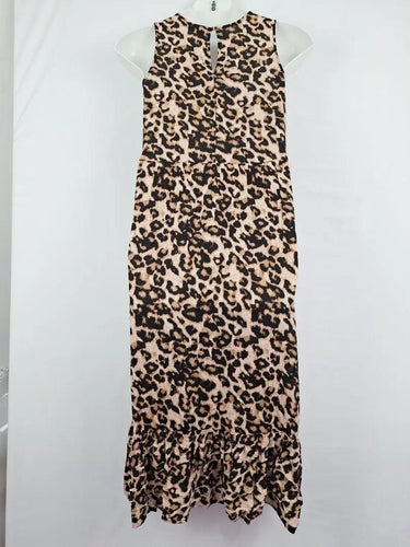 Decjuba Animal Print Frilled Maxi Dress Size 10 by SwapUp-Online Second Hand Store-Online Thrift Store
