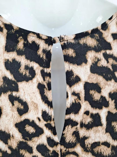 Decjuba Animal Print Frilled Maxi Dress Size 10 by SwapUp-Online Second Hand Store-Online Thrift Store