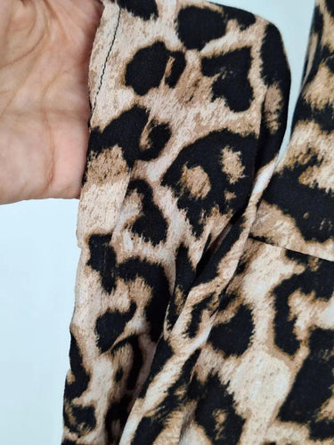 Decjuba Animal Print Frilled Maxi Dress Size 10 by SwapUp-Online Second Hand Store-Online Thrift Store