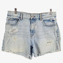 Decjuba Casual Distressed Washed Denim Shorts Size 14 by SwapUp-Online Second Hand Store-Online Thrift Store
