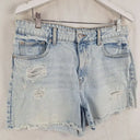 Decjuba Casual Distressed Washed Denim Shorts Size 14 by SwapUp-Online Second Hand Store-Online Thrift Store