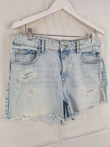 Decjuba Casual Distressed Washed Denim Shorts Size 14 by SwapUp-Online Second Hand Store-Online Thrift Store