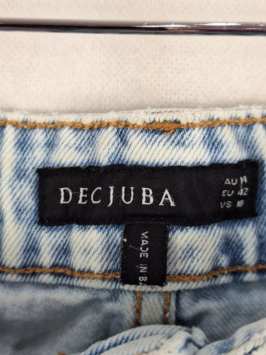 Decjuba Casual Distressed Washed Denim Shorts Size 14 by SwapUp-Online Second Hand Store-Online Thrift Store