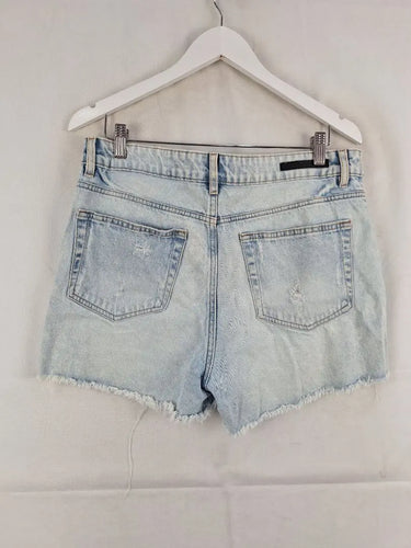 Decjuba Casual Distressed Washed Denim Shorts Size 14 by SwapUp-Online Second Hand Store-Online Thrift Store