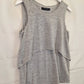 Decjuba Grey Marle Stretch Double Layer Top Size M by SwapUp-Online Second Hand Store-Online Thrift Store