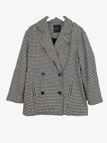 Decjuba Houndstooth Crop Trench Style Coat Size S by SwapUp-Online Second Hand Store-Online Thrift Store