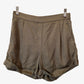 Decjuba Khaki Pleated Cuffed Shorts Size 8 by SwapUp-Online Second Hand Store-Online Thrift Store
