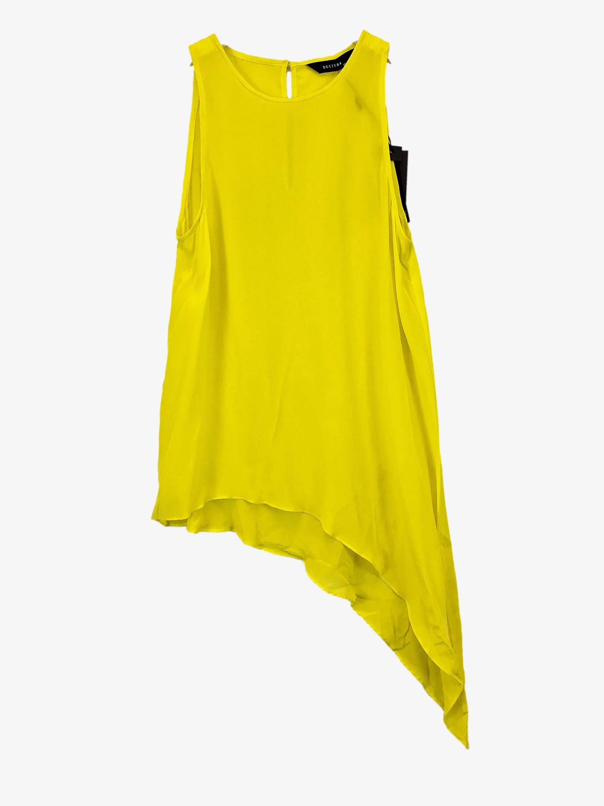 Decjuba Limoncello Silk Asymmetric Top Size XS by SwapUp-Online Second Hand Store-Online Thrift Store