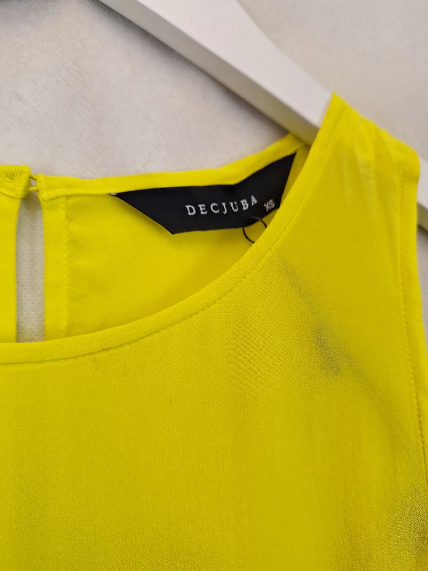 Decjuba Limoncello Silk Asymmetric Top Size XS by SwapUp-Online Second Hand Store-Online Thrift Store