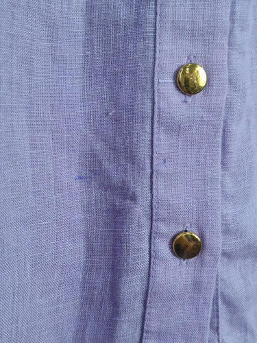 Decjuba Mauve Classy Linen Blouse Size 10 by SwapUp-Online Second Hand Store-Online Thrift Store