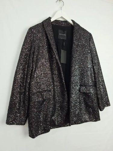 Decjuba Midnight Sequin Blazer Size 10 by SwapUp-Online Second Hand Store-Online Thrift Store