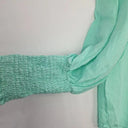 Decjuba Mint Shirred Linen Blouse Size 10 by SwapUp-Online Second Hand Store-Online Thrift Store