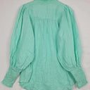 Decjuba Mint Shirred Linen Blouse Size 10 by SwapUp-Online Second Hand Store-Online Thrift Store