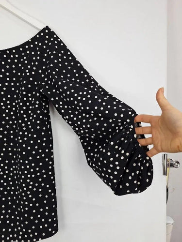 Decjuba Polka Dot Off Shoulder Top Size 10 by SwapUp-Online Second Hand Store-Online Thrift Store