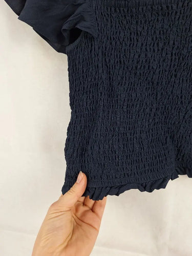 Decjuba Ruffled Casual Summer Top Size L by SwapUp-Online Second Hand Store-Online Thrift Store
