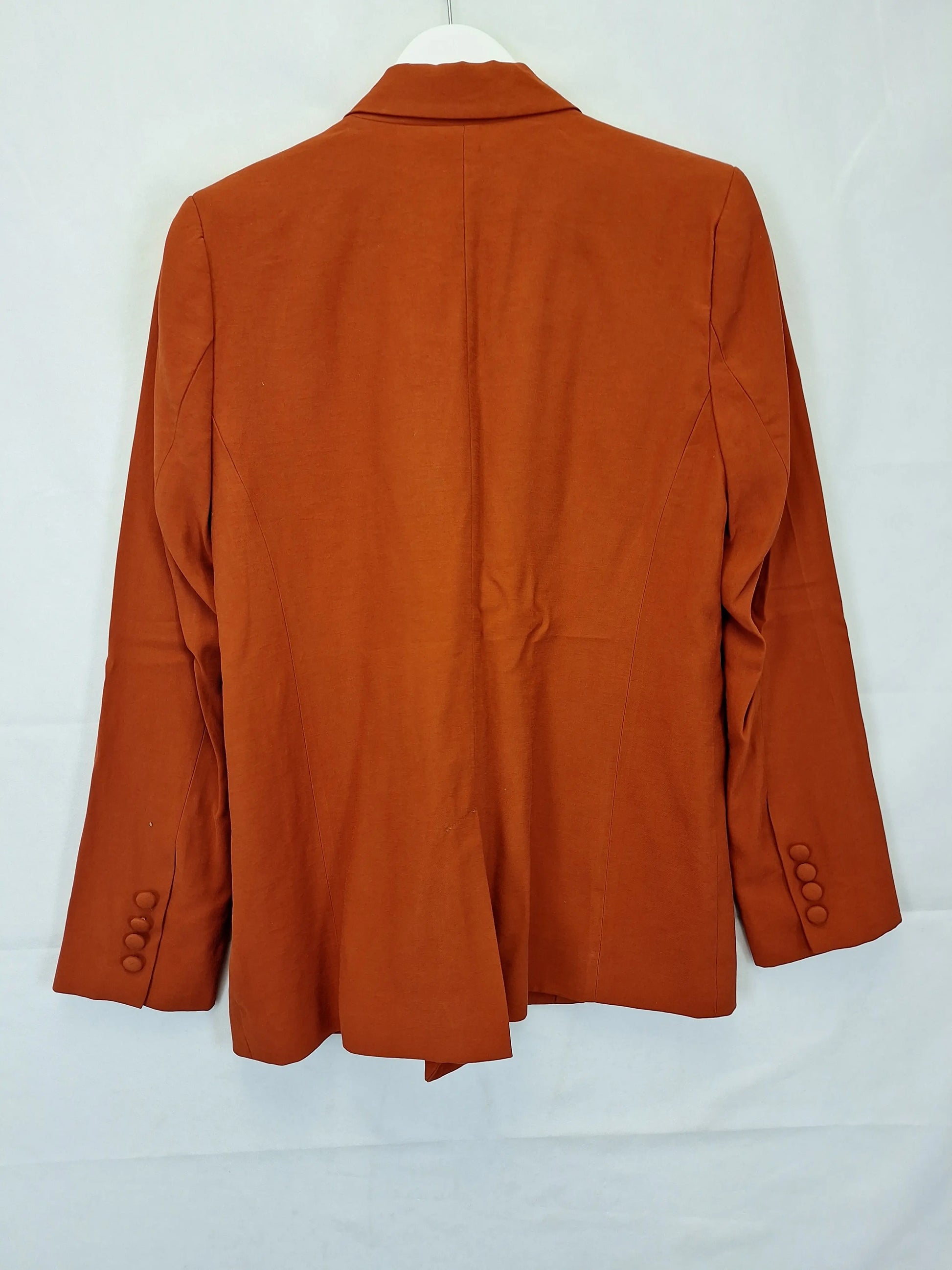 Decjuba Rust Double Breasted Work Blazer Size 8 by SwapUp-Online Second Hand Store-Online Thrift Store