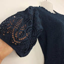 Decjuba Shirred Navy Broderie Maxi Dress Size 12 by SwapUp-Online Second Hand Store-Online Thrift Store