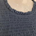 Decjuba Shirred Navy Broderie Maxi Dress Size 12 by SwapUp-Online Second Hand Store-Online Thrift Store