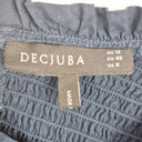 Decjuba Shirred Navy Broderie Maxi Dress Size 12 by SwapUp-Online Second Hand Store-Online Thrift Store