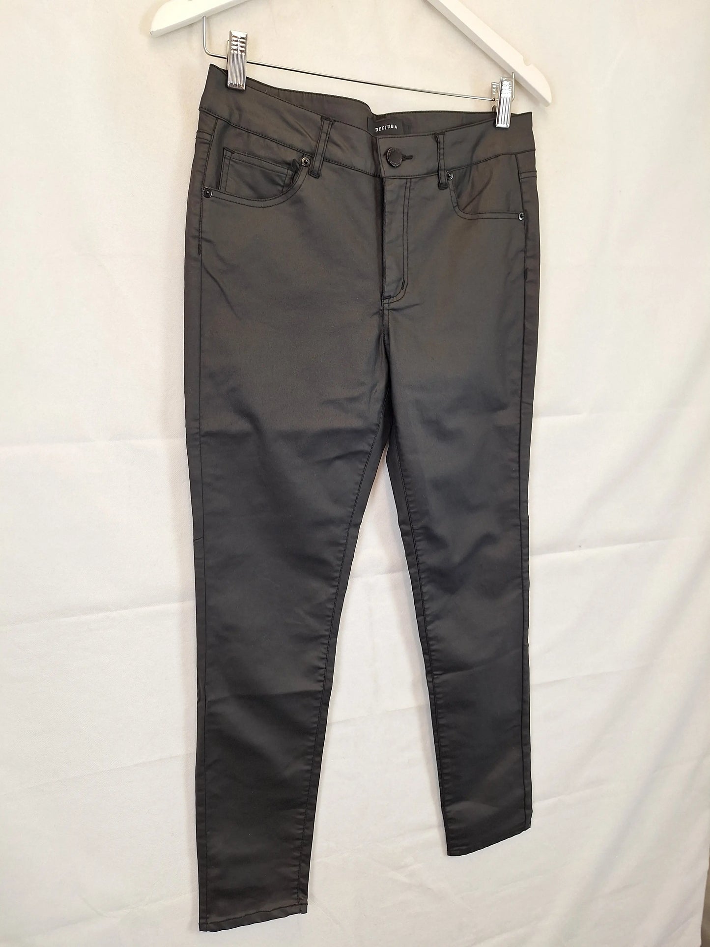 Decjuba Stylish Faux Leather Slim Pants Size 12 by SwapUp-Online Second Hand Store-Online Thrift Store