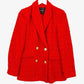 Decjuba Textured Tomato Double Breasted Blazer Size 8 by SwapUp-Online Second Hand Store-Online Thrift Store