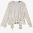 Decjuba Tie Front Long Sleeve Top Size 14 by SwapUp-Online Second Hand Store-Online Thrift Store