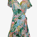 Decjuba Tropical Baby Pink Wrap Dress Size 10 by SwapUp-Online Second Hand Store-Online Thrift Store