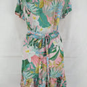 Decjuba Tropical Baby Pink Wrap Dress Size 10 by SwapUp-Online Second Hand Store-Online Thrift Store