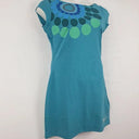 Desigual Aqua 70's Cap Sleeve Fitted Mini Dress Size XL by SwapUp-Online Second Hand Store-Online Thrift Store