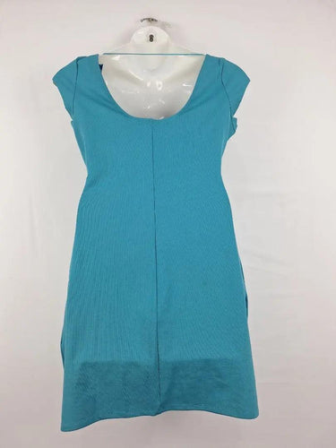 Desigual Aqua 70's Cap Sleeve Fitted Mini Dress Size XL by SwapUp-Online Second Hand Store-Online Thrift Store
