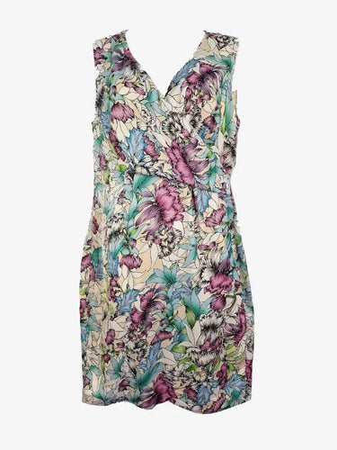 Diana Ferrari Fitted Floral Midi Dress Size 16 by SwapUp-Online Second Hand Store-Online Thrift Store