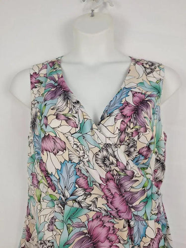 Diana Ferrari Fitted Floral Midi Dress Size 16 by SwapUp-Online Second Hand Store-Online Thrift Store