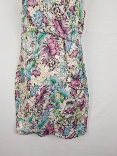 Diana Ferrari Fitted Floral Midi Dress Size 16 by SwapUp-Online Second Hand Store-Online Thrift Store