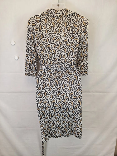 Diane Von Furstenberg Collared Silk Wrap Mini Dress Size 12 by SwapUp-Online Second Hand Store-Online Thrift Store