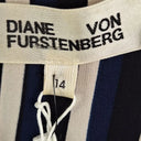 Diane von Furstenberg Silk Blended Striped Shift Mini Dress Size 14 by SwapUp-Online Second Hand Store-Online Thrift Store