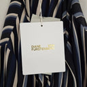Diane von Furstenberg Silk Blended Striped Shift Mini Dress Size 14 by SwapUp-Online Second Hand Store-Online Thrift Store
