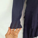 Didier Parakian Navy Applique Tiered Fitted Midi Dress Size 12 by SwapUp-Online Second Hand Store-Online Thrift Store