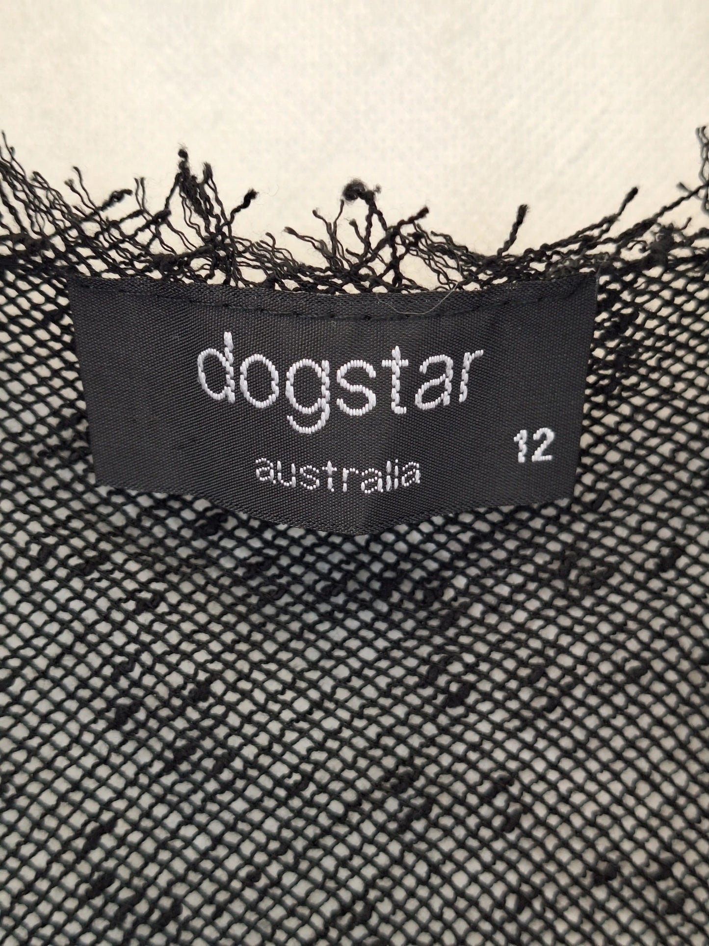 Dogstar Unique Raw Hem Grid Top Size 12 by SwapUp-Online Second Hand Store-Online Thrift Store