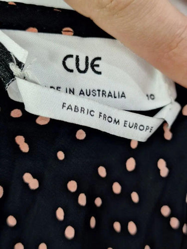 Dotted Tiered Cocktail Midi Dress Dress Size 10 by SwapUp-Online Second Hand Store-Online Thrift Store