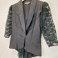 Dusk  Lace Trimmed Single Button Evening Blazer Size 10 by SwapUp-Online Second Hand Store-Online Thrift Store