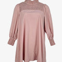 Dusty Rose Shirred Mini Dress Size 12 by SwapUp-Online Second Hand Store-Online Thrift Store