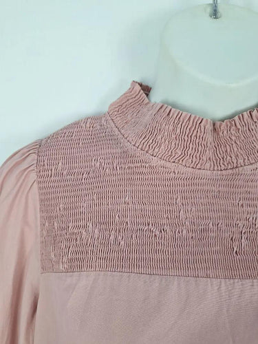 Dusty Rose Shirred Mini Dress Size 12 by SwapUp-Online Second Hand Store-Online Thrift Store